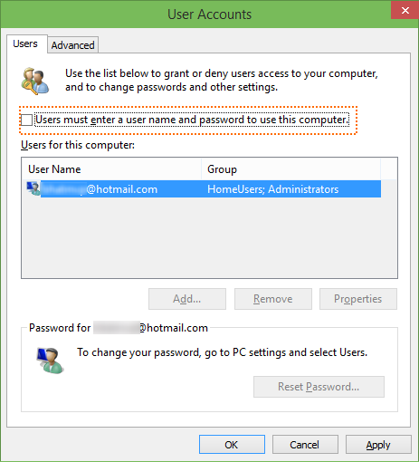 Automaticlly Login In Windows 10 Step 2