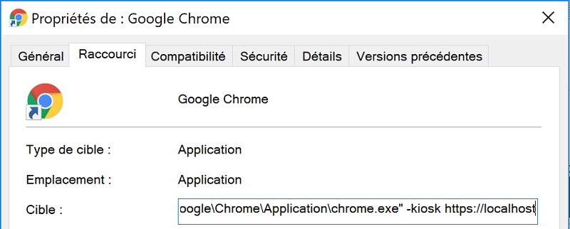 Google Chrome Kiosk 001