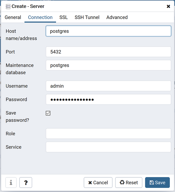 Pgadmin Server Add 03