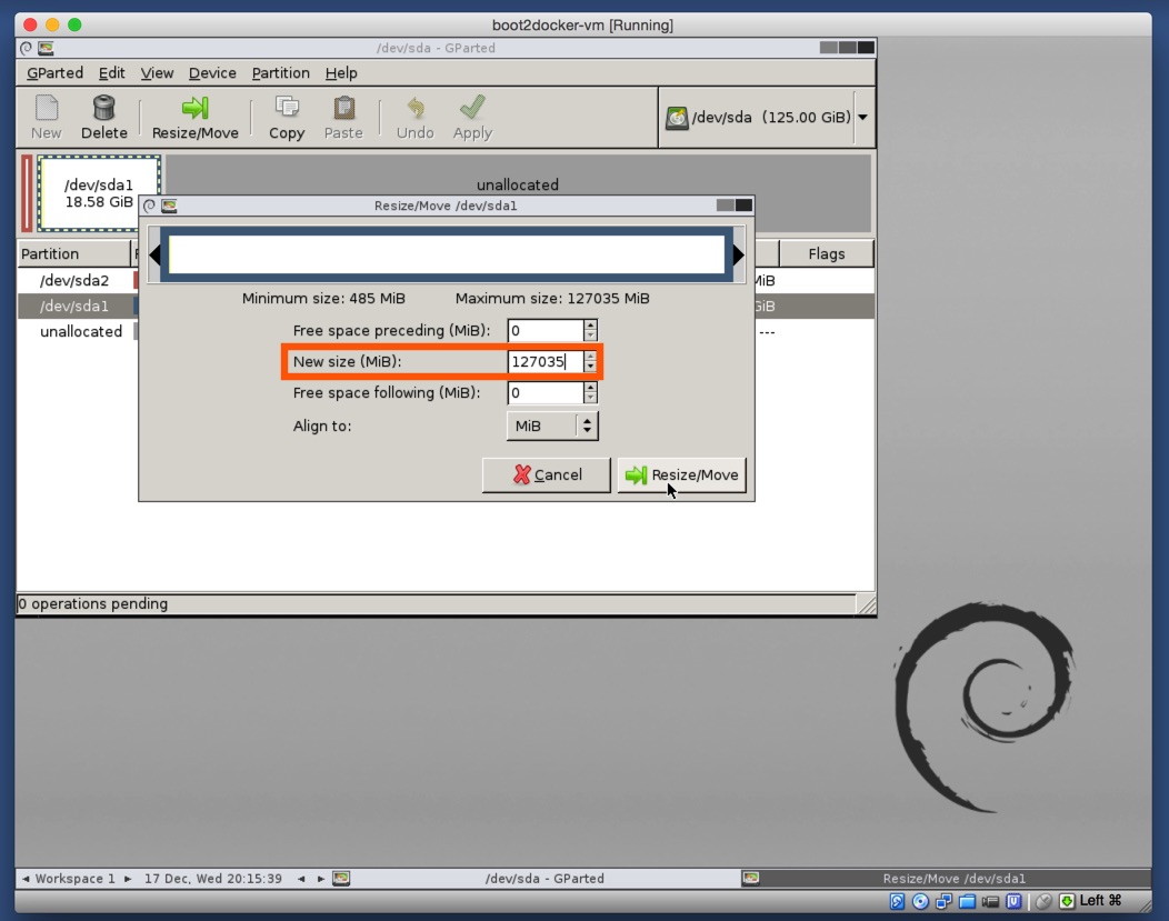 Virtualbox Gparted Resize Start