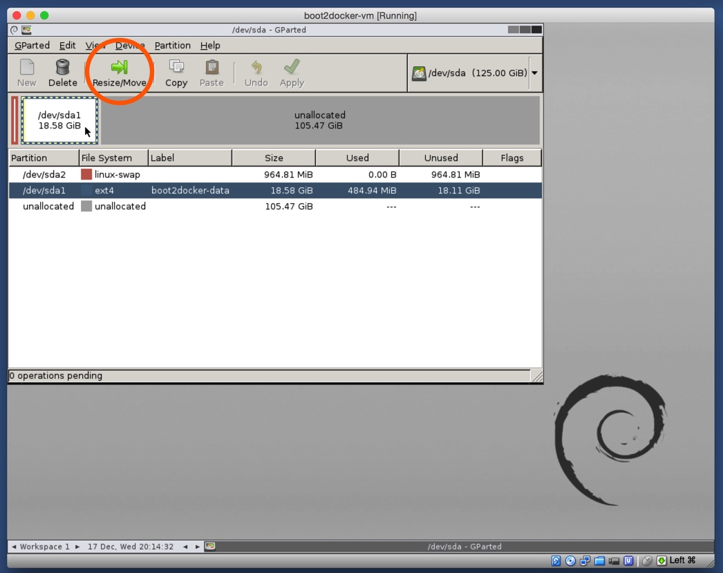 Virtualbox Gparted Resize